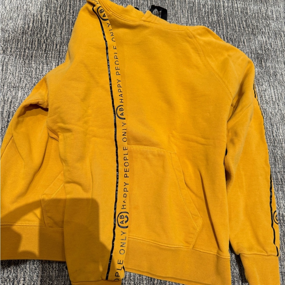 Scotch and Soda Yellow Hoodie with Black Accents